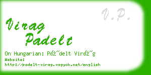 virag padelt business card